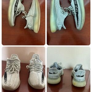 Women size 7 Pale blue Yeezy 350 V2 trainers